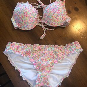 Victoria’s Secret/Pink Medium Multi-Colored Bikini